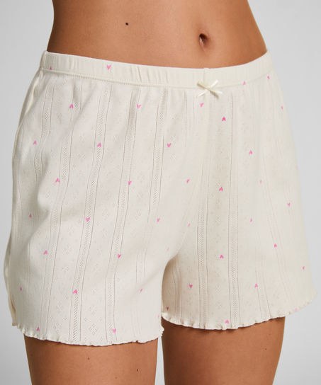 Pointelle Short, Wit