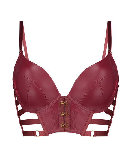Soutien-gorge rembourré à armatures Vicky, Rouge