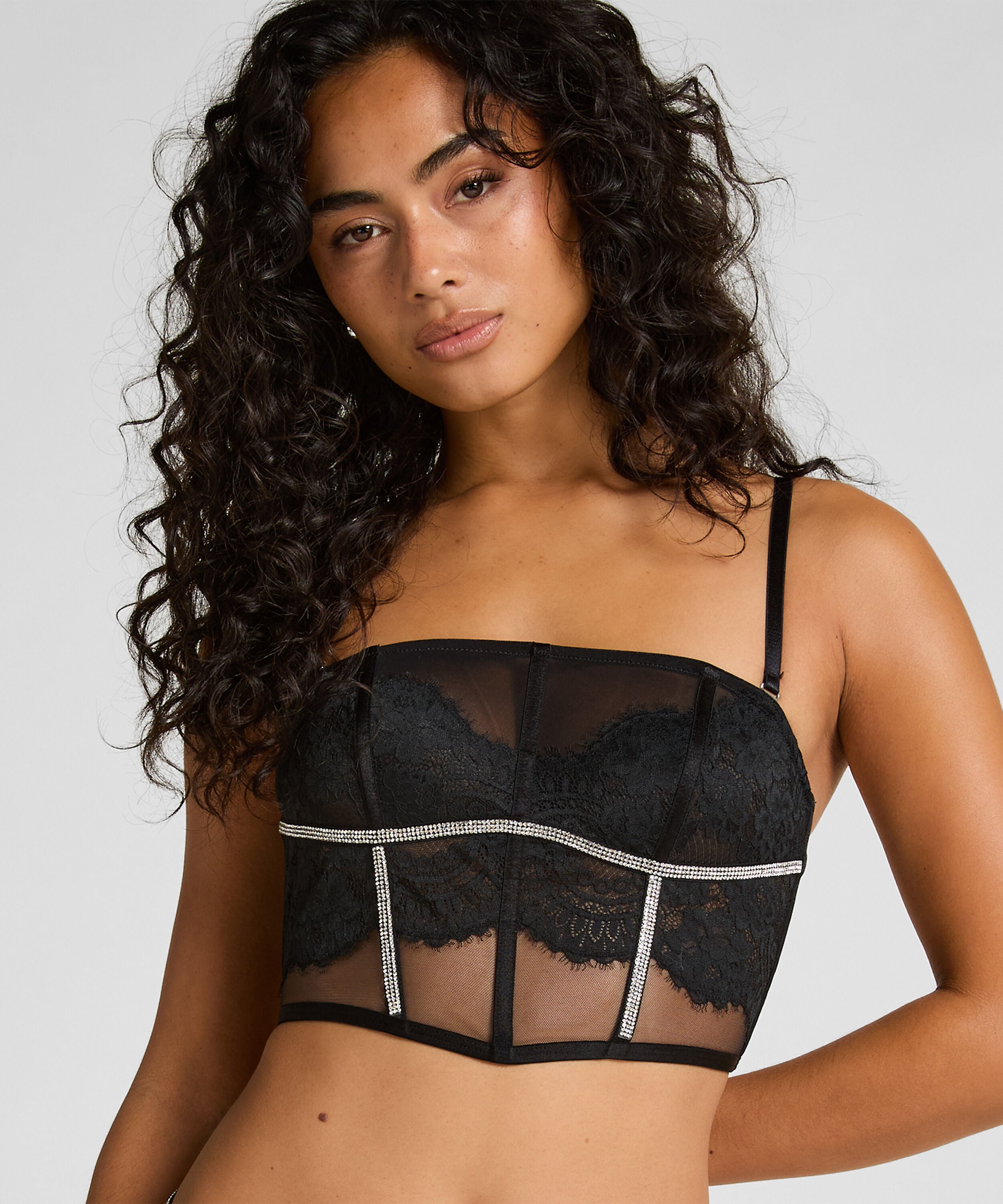 Bustier Odette, Noir