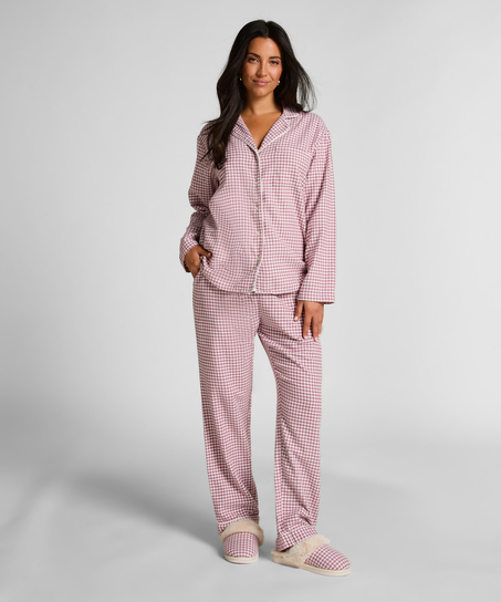 Pyjamatop Flanel Essentials, Paars
