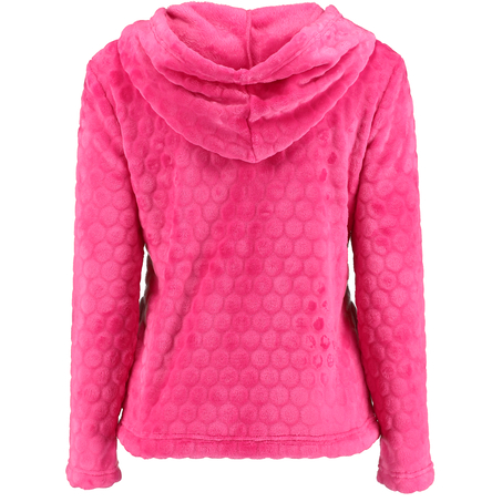 Jacket Bunny cardigown fleece, Roze