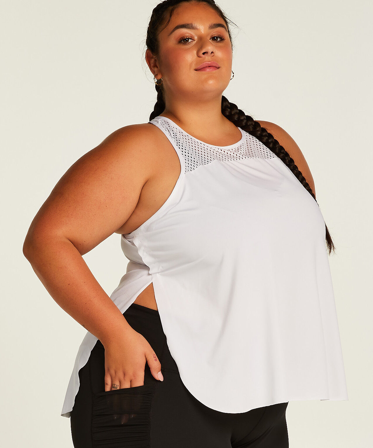 HKMX Tank top Performance, Wit