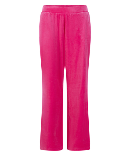 Velours pyjamabroek, Roze