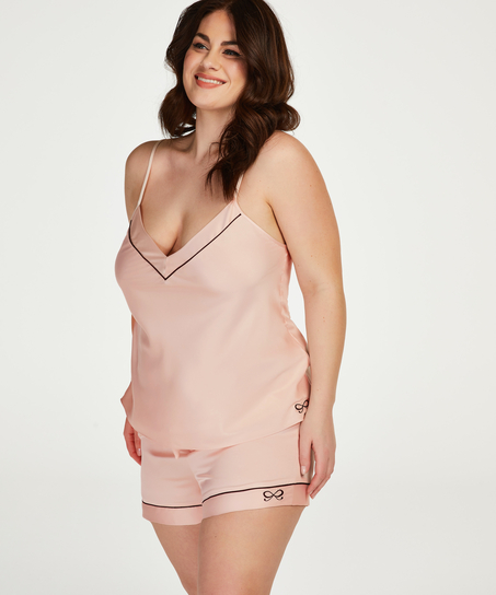 Pyjama short Satin, Roze