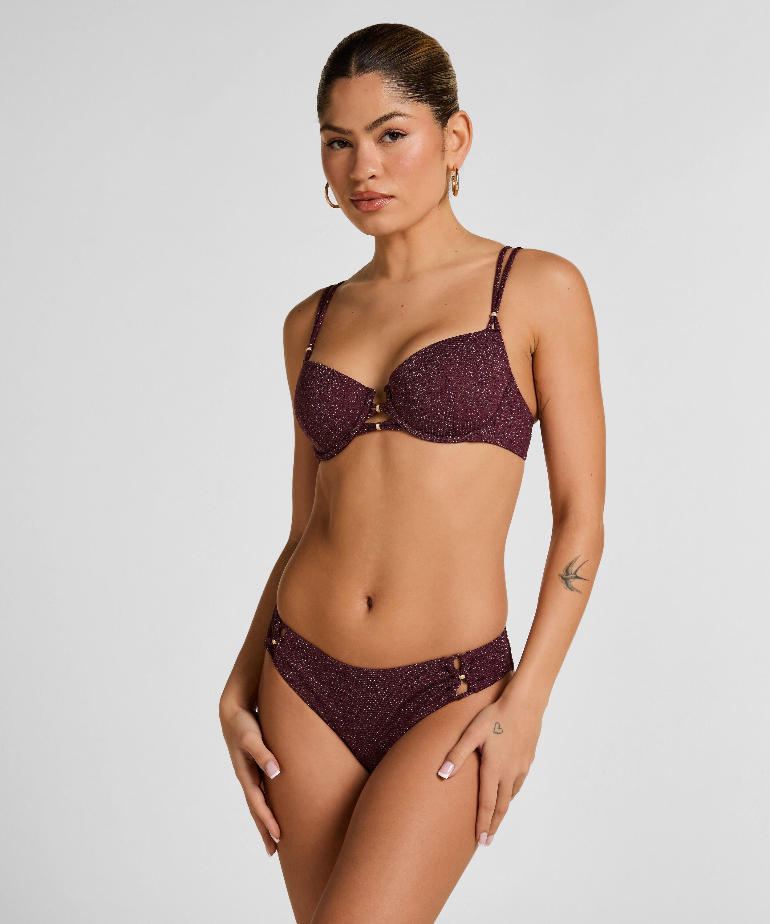 Culotte de Bikini Panama, Pourpre