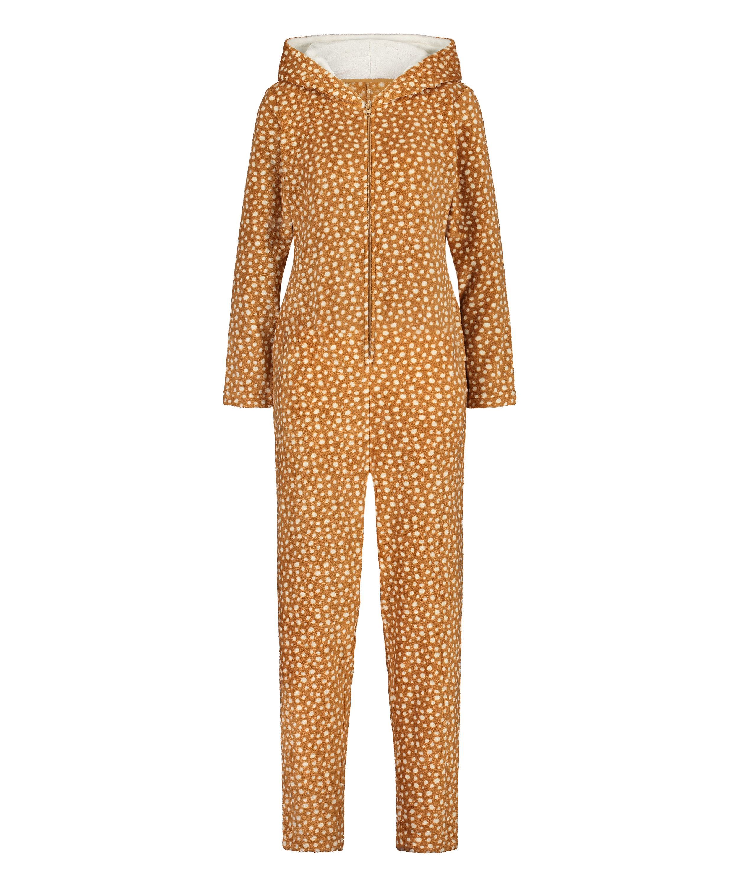 Onesie Polaire Renne, Brun, main