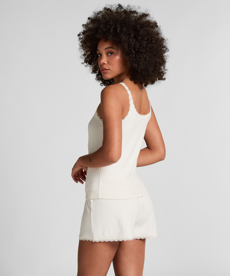 Pointelle Short, Wit