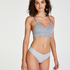 String invisible en coton, Gris