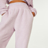 Fluffy joggingbroek Boyfriend Sweet One, Paars