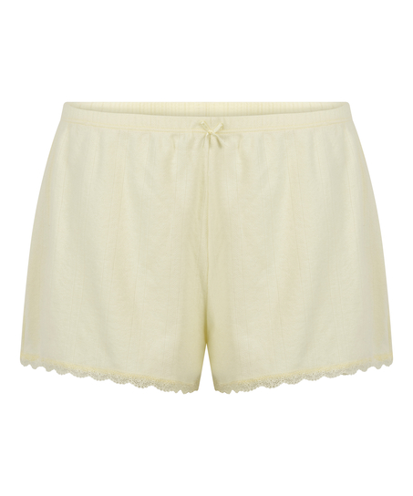 Short Pointelle, Jaune