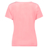 Top korte mouwen Velours, Roze