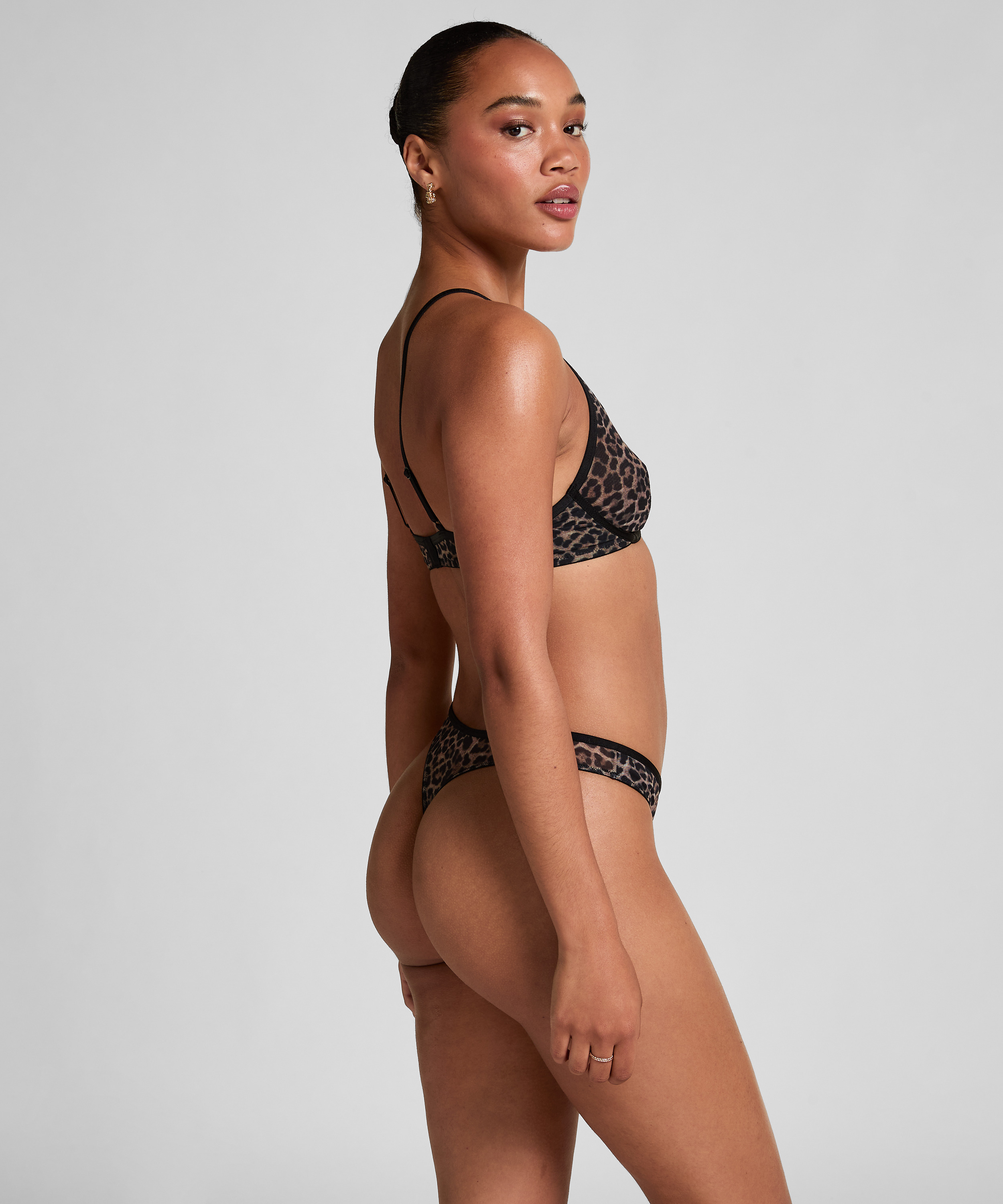 String Tara Leopard, Zwart, main