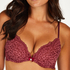 Voorgevormde push-up beugel bh Rose, Rood