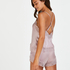 Pyjama short Satin, Paars