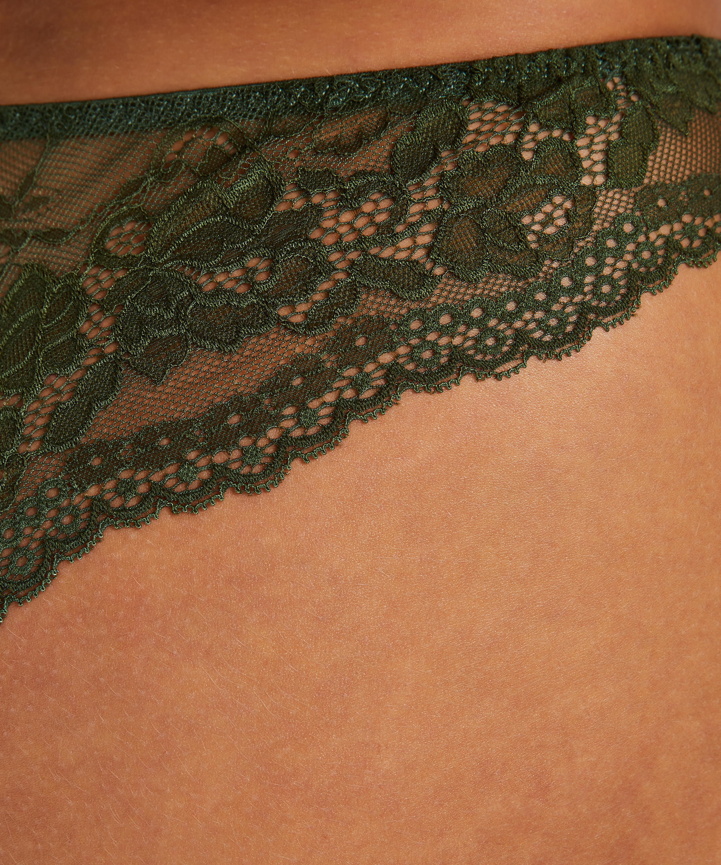 Slip br&eacute;silien Chelsey, Vert, main