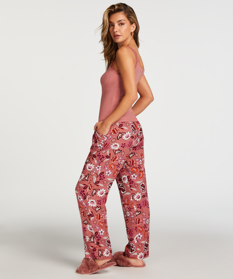 Tall Pantalon de pyjama Woven, Rose