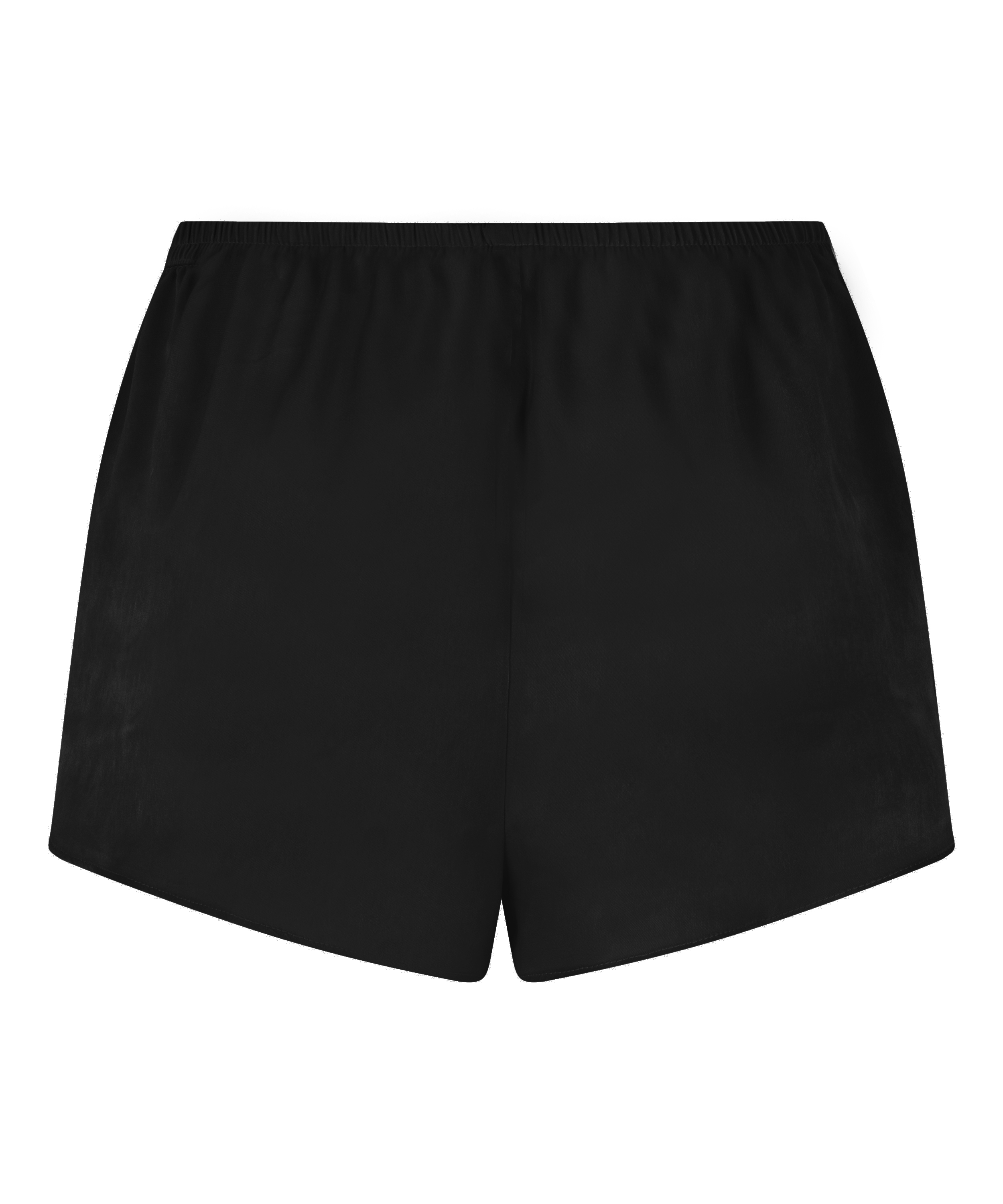 Minimal satijnen short, Zwart, main