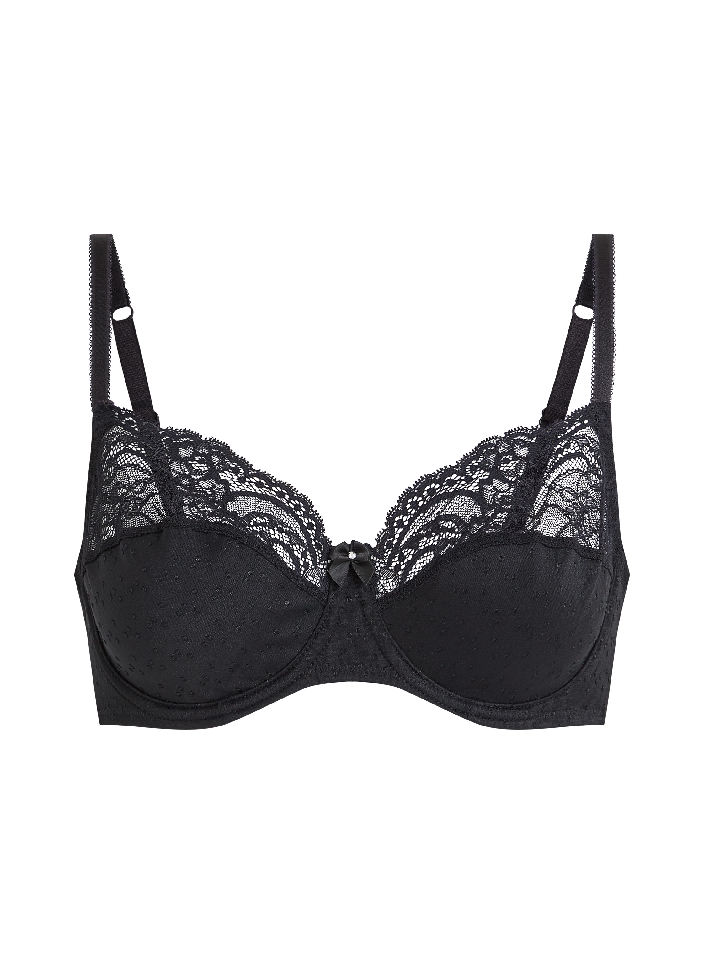Soutien-gorge &agrave; armatures non-pr&eacute;form&eacute; Sophie, Noir, main