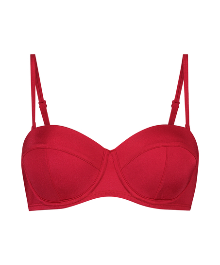 Voorgevormde push-up beugel bikinitop Lola, Rood