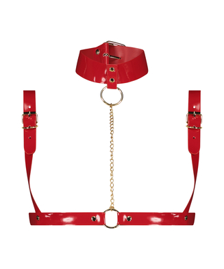 Private choker harnas, Rood