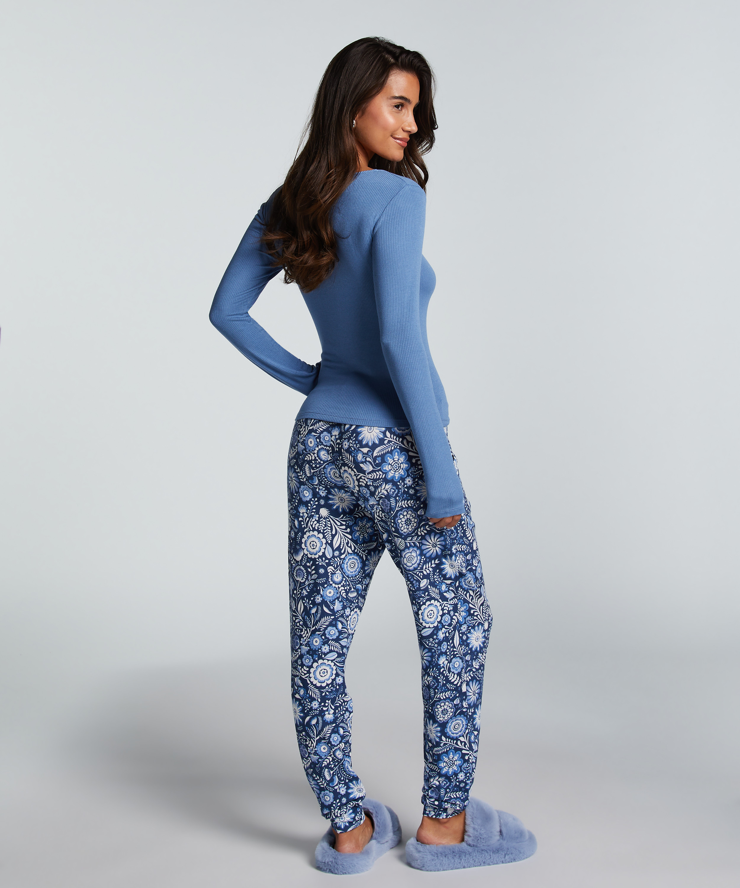 Tall Pantalon de pyjama, Bleu, main