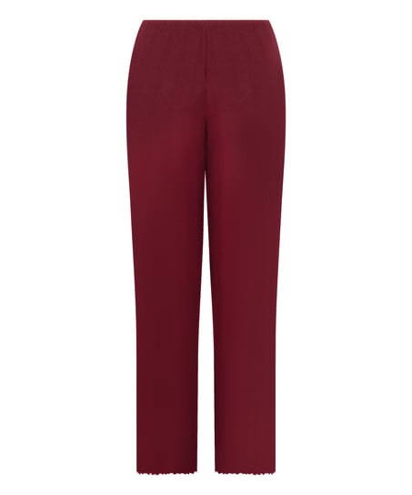 Pyjama Pant Loose Pointelle, Rouge