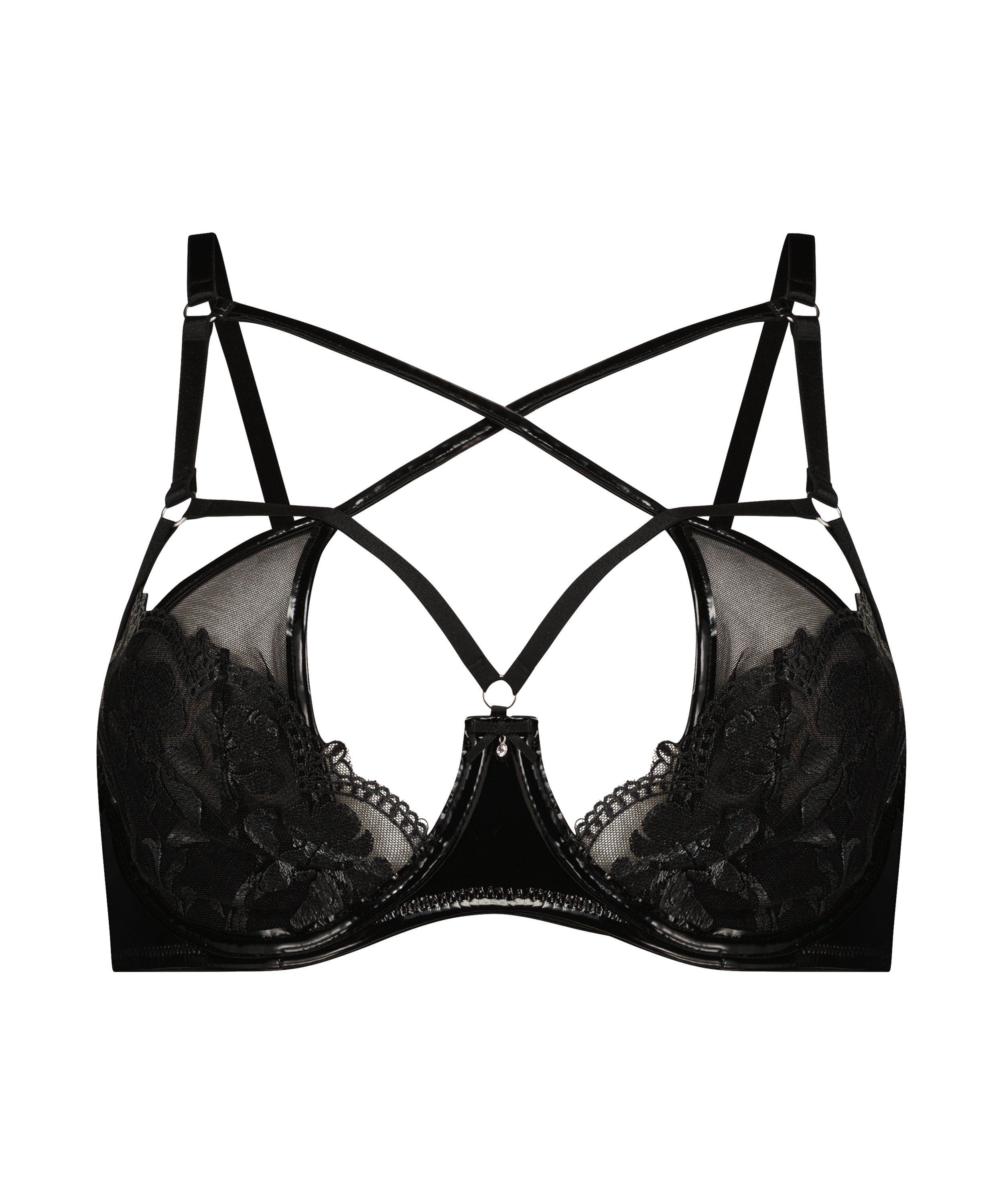 Niet-voorgevormde beugel bh Jitske, Zwart, main