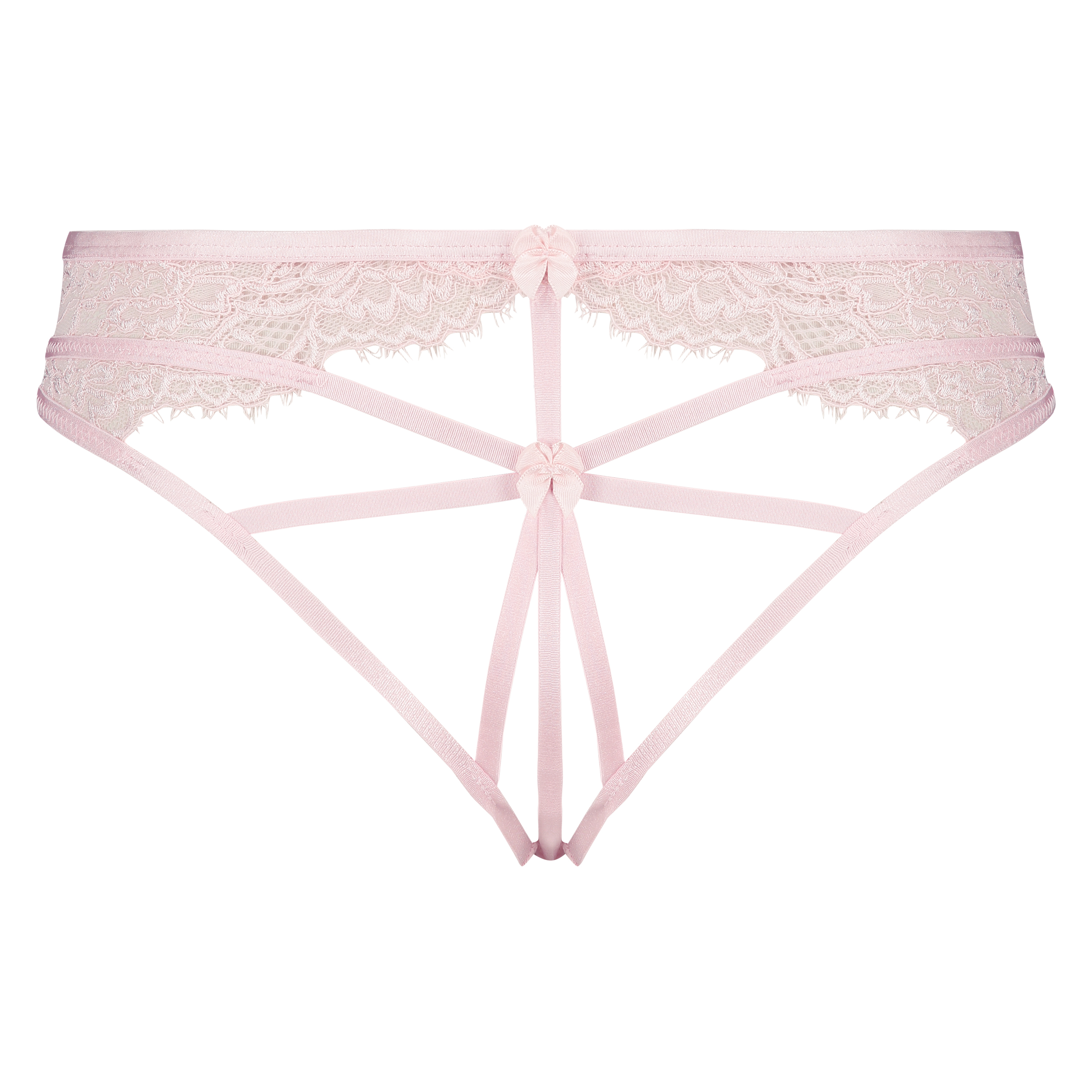 Slip br&eacute;silien ouvert Eve, Rose, main
