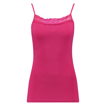 Tank top Lace, Roze