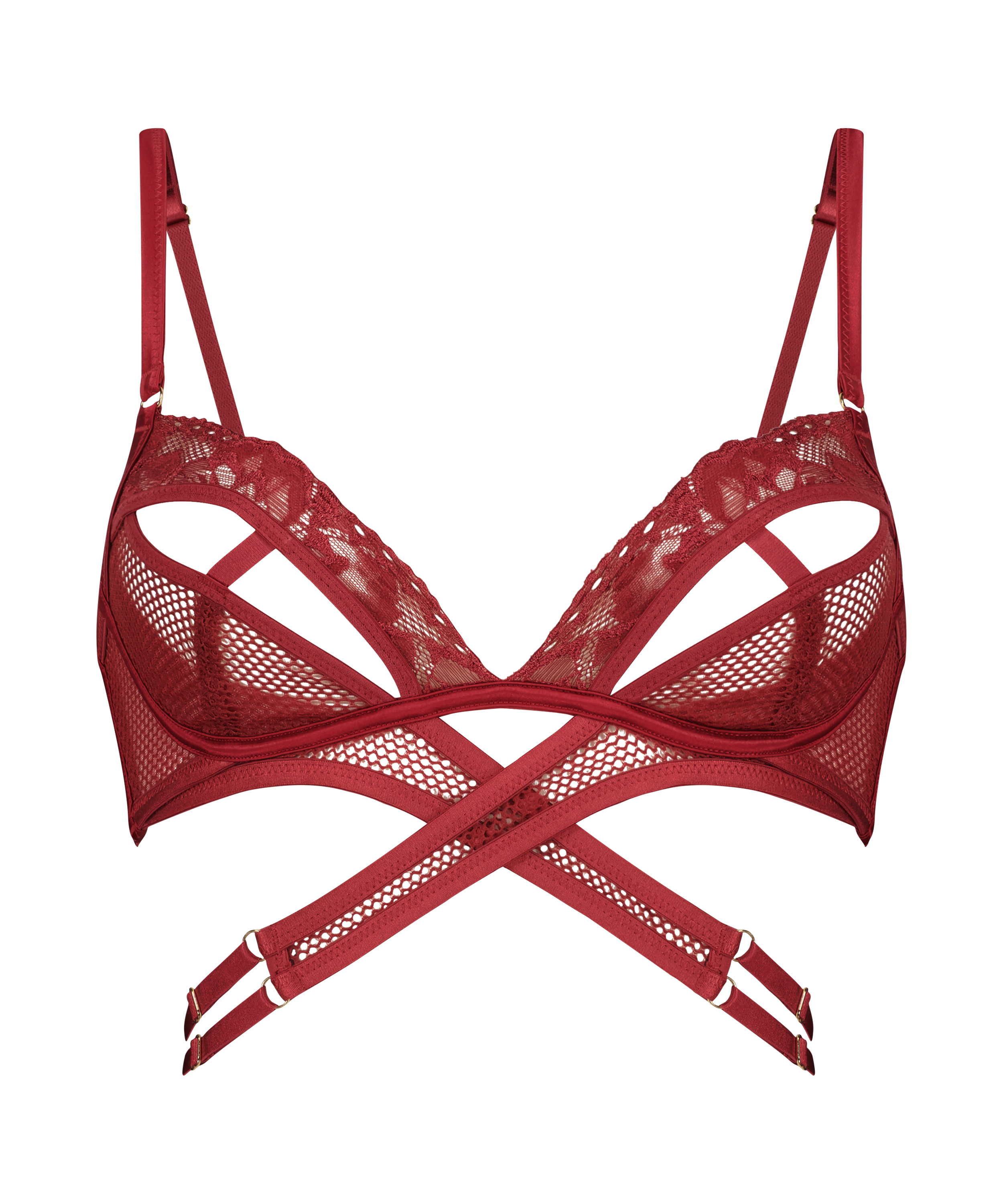 Bralette Pleasure, Rood, main