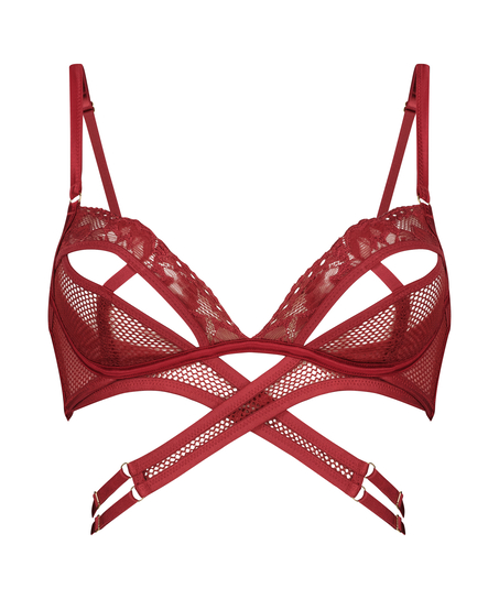 Bralette Pleasure, Rood