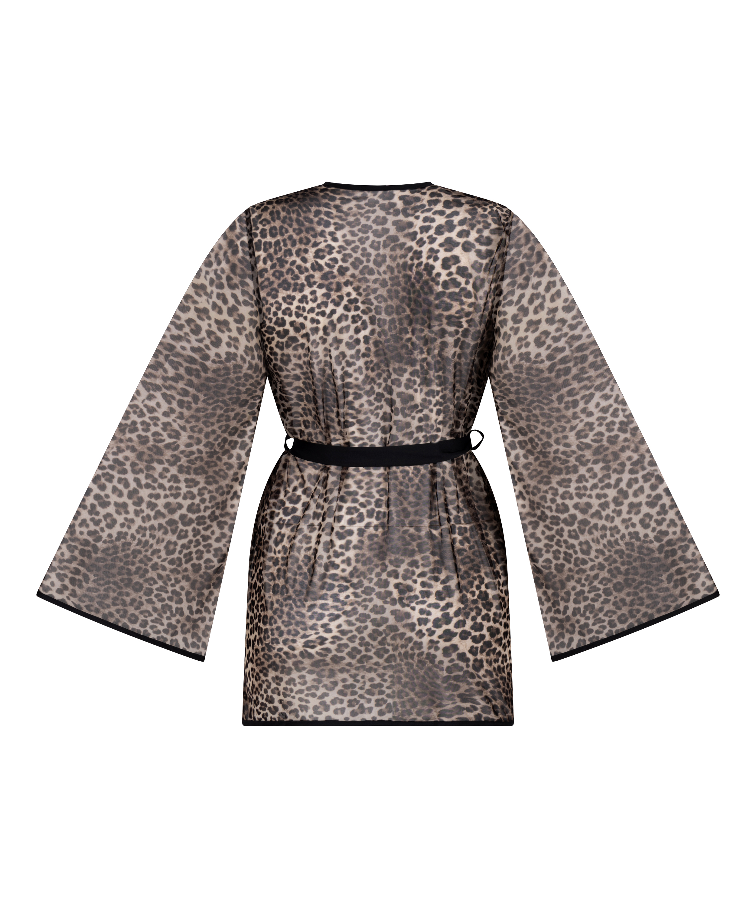 Kimono Leopard, Zwart, main
