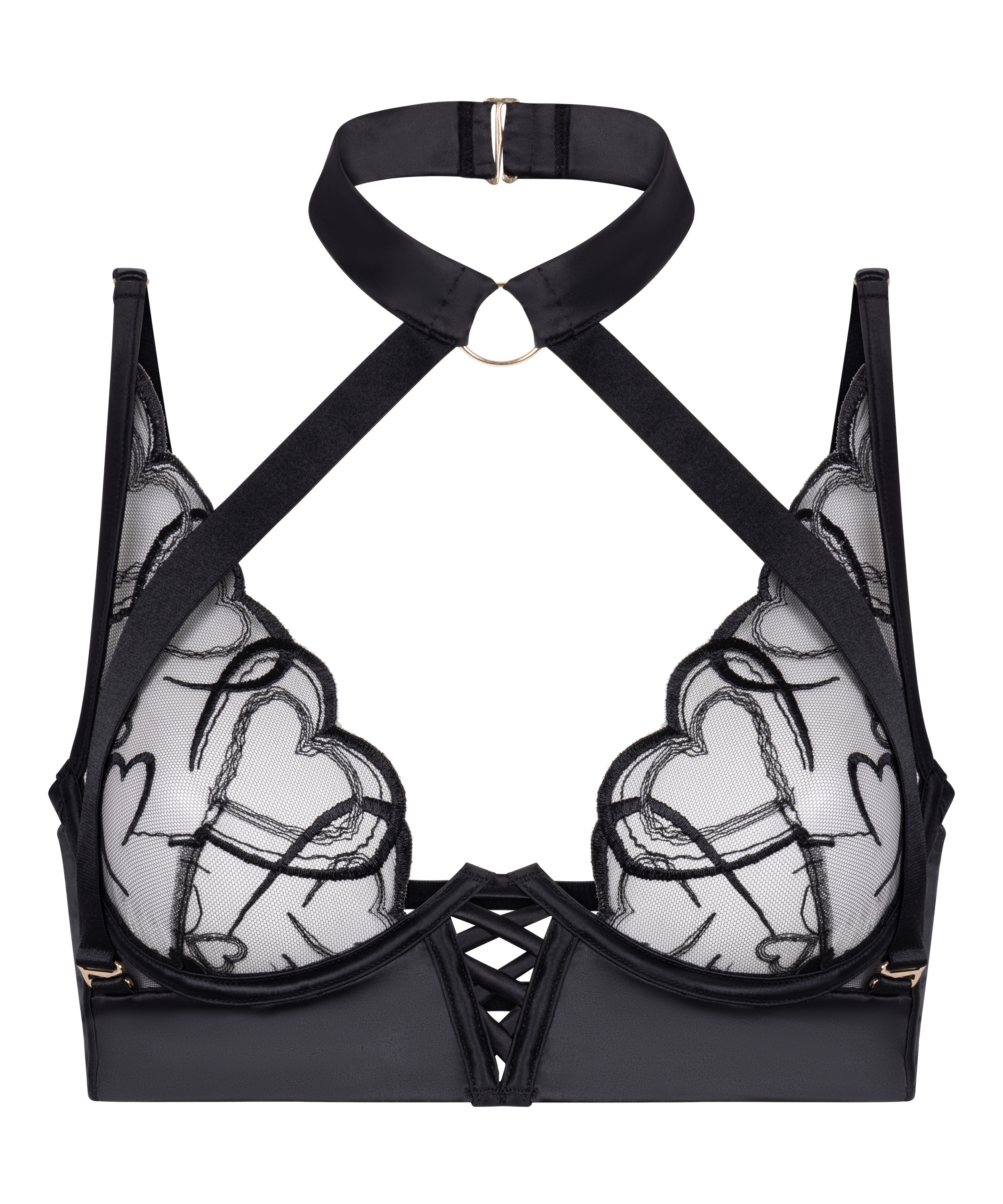 Soutien-gorge &agrave; armatures non-rembourr&eacute; Olivia, Noir, main