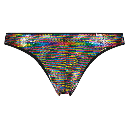Slip de Bikini Rio Pride, Noir