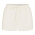 Short en polaire sportive, Blanc