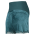 Zwangerschapsshort Velours, Blauw