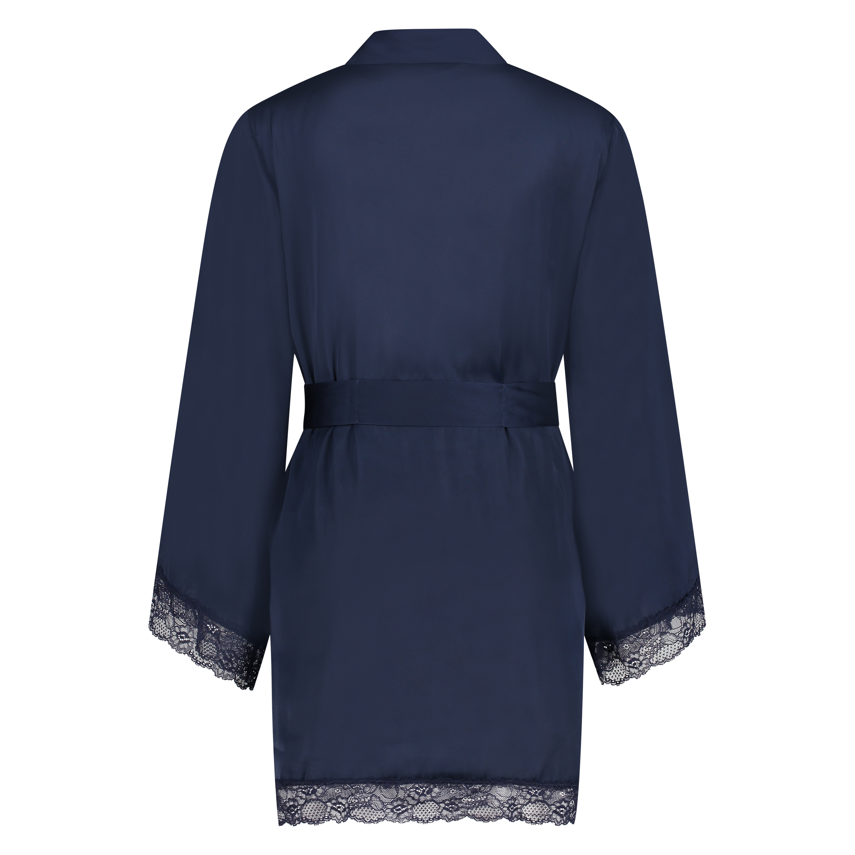 Petite Kimono satin meili, Blauw, main