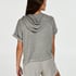 Hoodie korte mouwen, Grijs