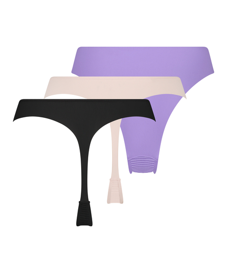 3-pack strings, Roze