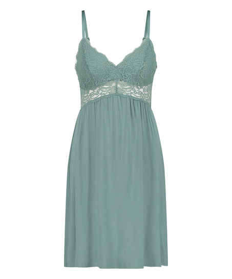 Slipdress Jersey lace Vera, Groen