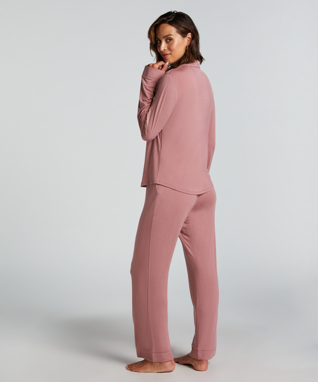 Pantalon en jersey Essential, Rose