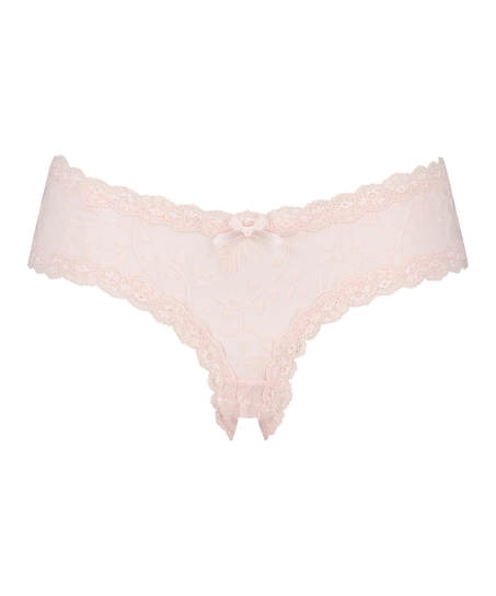 Brazilian V-shape mesh, Roze