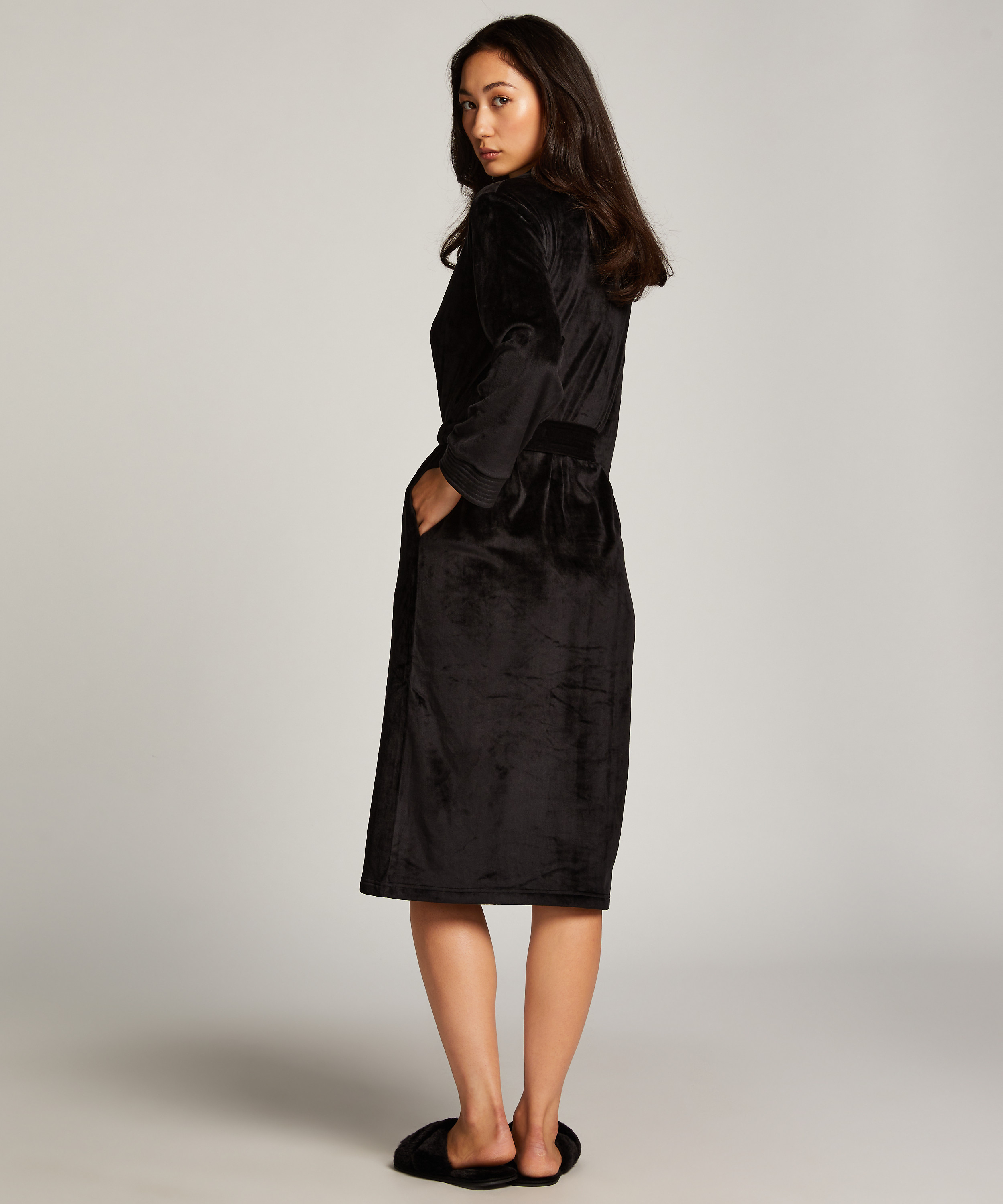 Peignoir, Noir, main