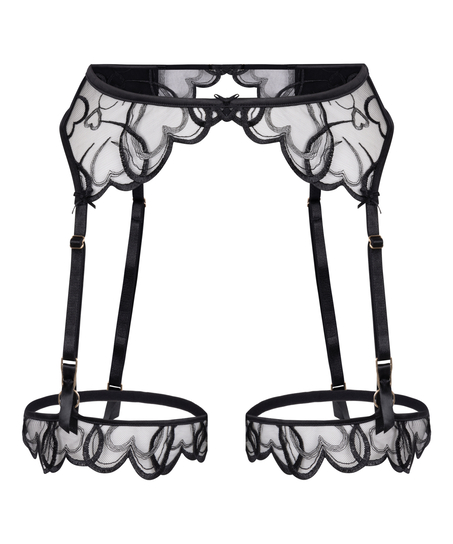 Porte-jarretelles Olivia, Noir