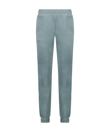 Pantalon de jogging Velours court, Bleu
