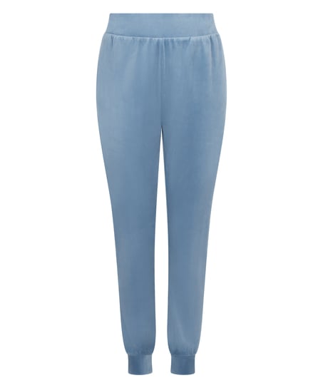 Pantalon de jogging Velours, Bleu