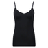 Naadloze spaghetti top, Zwart