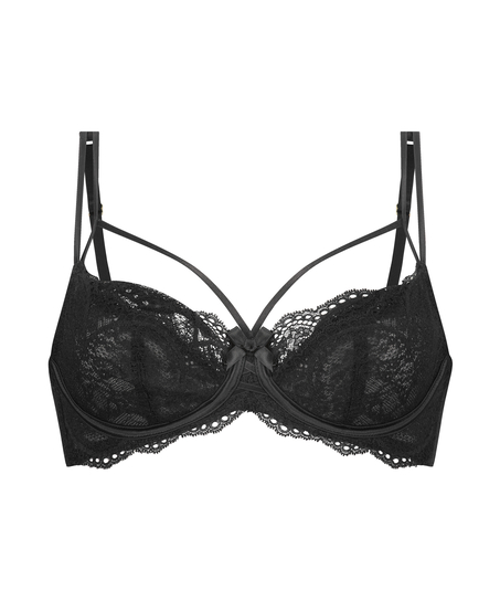Soutien-gorge &agrave; armatures non-pr&eacute;form&eacute; Fleur Nyakim, Noir