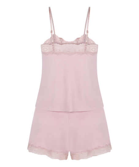 Korte pyjama set, Roze