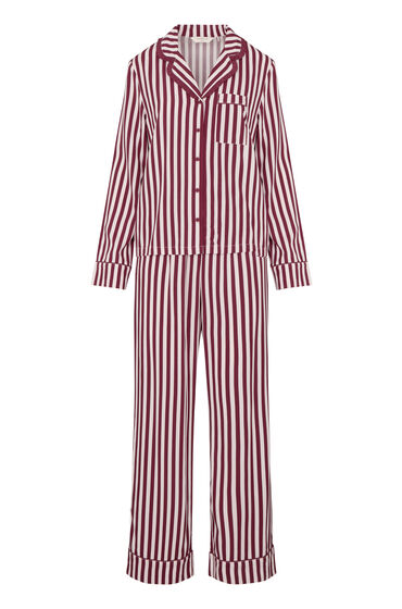 Hunkemöller Pyjama Set Poplin Ruffle Roze, foto 3